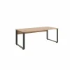 Bureau Capo 200x80x73cm - melamine - golden oak