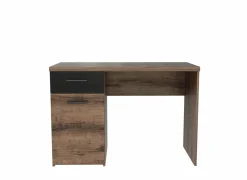 Bureau Jacky 110x53x77cm - decor - modder eik & zwarte eik