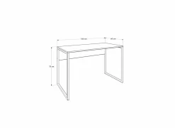 Bureau Maras 120x60x77cm - melamine - walnoot