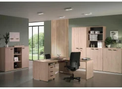 Bureau Rio 180x80x73cm - melamine - lente eik