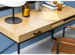 Bureau 140x58cm - decor - eik