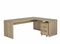 Bureau Yoda 200x80x76cm - eik massief - naturel