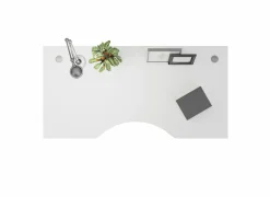 Bureaublad Prima 180x90x69cm - melamine - wit