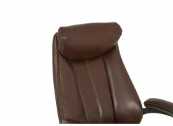 Bureaustoel Captain 66x66x124cm - lederlook - bruin