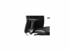 Bureaustoel Harley 66x66x120,5cm - lederlook - zwart