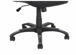 Bureaustoel Njet 68x74x115cm - lederlook - zwart