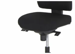 Bureaustoel Sigmund 47x49x107cm - stof - zwart