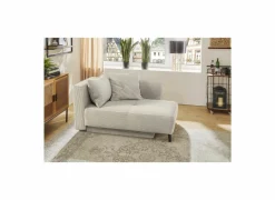 Chaise longue Rex Recamière  155x95x81cm - stof - lichtgrijs met bedfunctie