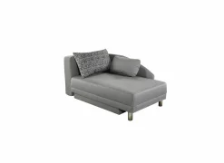 Chaise longue Roy Recamière 149x90cm - stof - lichtgrijs met bedfunctie