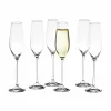Champagneglas Cuvee 21cl - glas - transparant set van 6