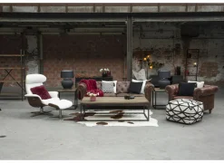 Chesterfield Stanley 3-zit - leder - bruin