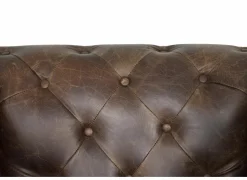 Chesterfield Stanley 2-zit - leder - bruin