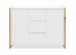 Commode Denver 120x40x88cm - decor - wit & artisanale eik