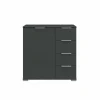 Commode Easyplus 81x41x83cm - decor - grafiet