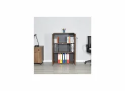 Commode Meradi 72x34x109cm - melamine - oslo walnut