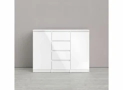 Commode Naia 121x50x91cm - decor - wit hoogglans
