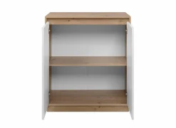 Commode Phoenix 79cm - decor - artisanale eik & wit