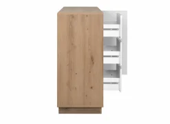 Commode Phoenix 117cm - decor - artisanale eik & wit