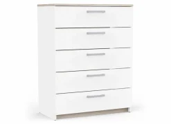 Commode Watson 80x41xH103cm - decor - kronberg eik & wit