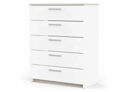 Commode Watson 80x41xH103cm - decor - kronberg eik & wit