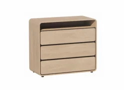 Commode 97x45x86cm - melamine - brushed sand oak nature