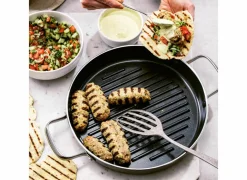 Dagelijkse Kost grillpan Ø28cm - aluminium - olijfgroen