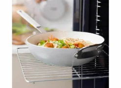 Dagelijkse Kost wokpan Ø28cm - aluminium - beige & grijs