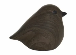 Deco Vogel H14,5cm - dolomiet - tabak