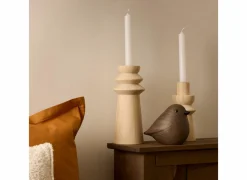 Deco Vogel H14,5cm - dolomiet - tabak