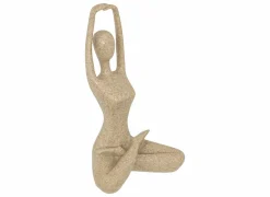 Deco Vrouw Aby H19cm - polystone - beige