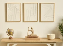 Deco Vrouw Aby H19cm - polystone - beige