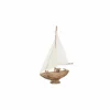 Deco Zeilboot Noa H43cm - hout massief - naturel