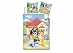 Dekbedovertrek BLUEY 140x200cm - katoen & flanel - multicolor