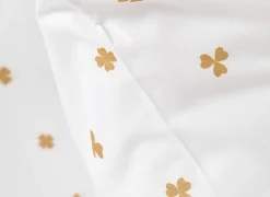Dekbedovertrek Clover 240x200/220cm - percale - wit