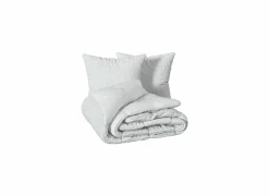 Dekbedovertrek Edie 260x240cm - microvezel - wit