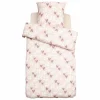 Dekbedovertrek Hartmotief 140x200cm - polyester & katoen - roze