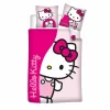 Dekbedovertrek Hello Kitty 140x200cm - katoen & flanel - roze