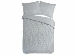 Dekbedovertrek Luxe 200x220cm - microvezel - zilver