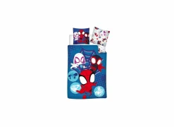 Dekbedovertrek Spidey 140x200cm - polyester/katoen - blauw