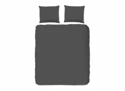Dekbedovertrek 200x220cm - katoen - antraciet