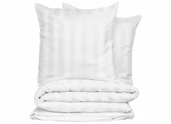 Dekbedovertrek 240x220cm - katoen - satijn wit