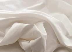 Dekbedovertrek 240x220cm - katoen - satijn wit