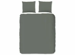 Dekbedovertrek 240x220cm - katoen - olijf