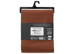 Dekbedovertrek 140x220cm - katoen - terracotta excl. kussenslopen