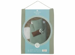 Dekbedovertrek 140x200cm - katoengaas - groen