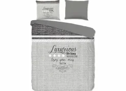 Dekbedovertrek 200x220cm - microvezel - suite grijs