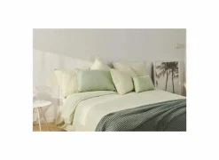 Dekbedovertrek 240x200/220cm - tetra katoen - lichtgroen