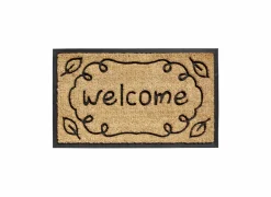 Deurmat Bombay Welcome 45x75cm - kokos - naturel