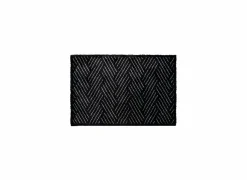 Deurmat Decosoft 50x75cm - microvezel - zwart & wit