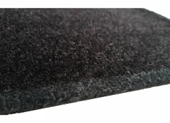 Deurmat Eco-clean 39x58cm - polyamide - zwart